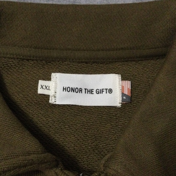 Honor the Gift Olive Prep School Henley Sweater Men’s Size XXL - Picture 2 of 8